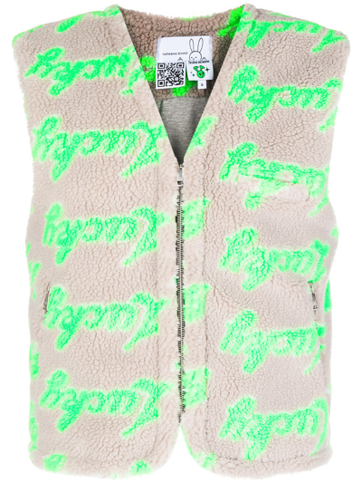 Natasha Zinko Graphic-print Gilet In Grau