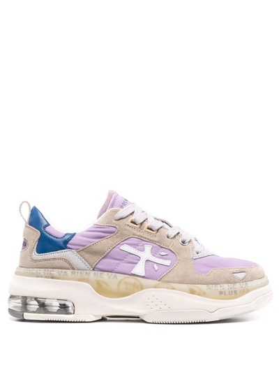 Premiata Draked Lace-up Sneakers In Purple