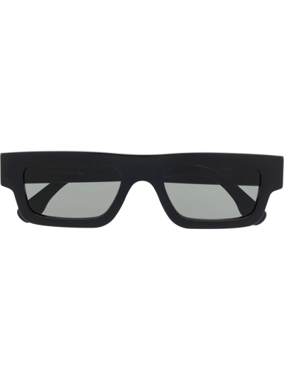 Retrosuperfuture Colpo Rectangular-frame Sunglasses In Black