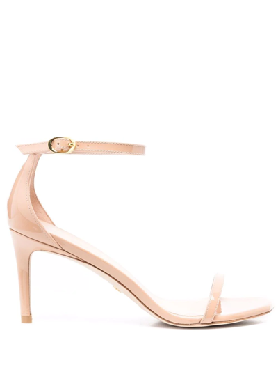 Stuart Weitzman Nudist 75 Open-toe Sandals In Blau