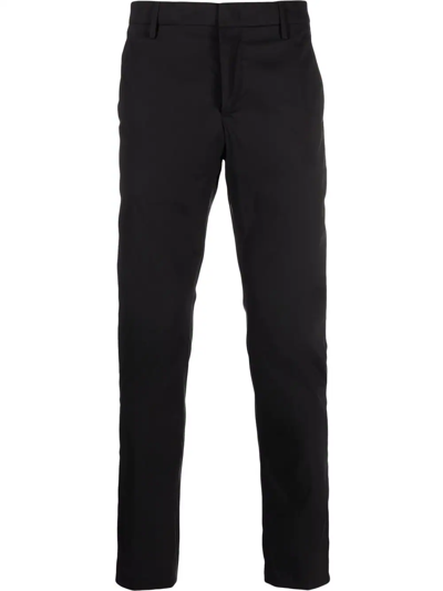 Dondup Fitted Trousers In Black
