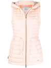 WOOLRICH HIBISCUS HOODED GOOSE-DOWN GILET