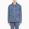 Stussy Stüssy Logo Embroidered Denim Jacket In Blue