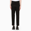 PRADA BLACK CROPPED TROUSERS