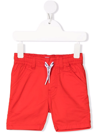 Timberland Drawstring-waist Cotton Shorts In Red