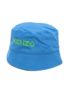 KENZO LOGO-PRINT BUCKET HAT
