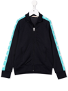Marni Teen Logo-tape Detail Sweater In Blue