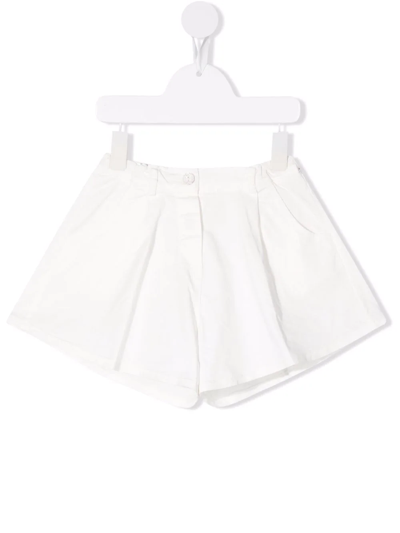 Zhoe & Tobiah Kids' Flared-design Shorts In White