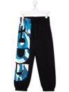 GCDS LOGO-PRINT TRACK PANTS