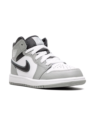 Jordan Kids' Air  1 Mid Sneakers In Smoke Grey/white/anthracite