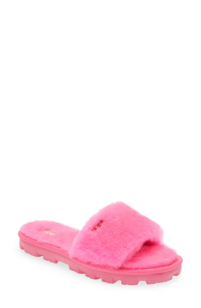 Ugg Women's Cozette Shearling Slide Sandals In Taffy Pink
