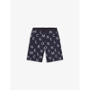 MONCLER BRAND-PRINT STRETCH-COTTON SHORTS 8-14 YEARS