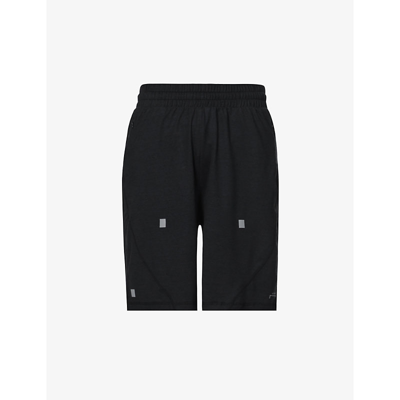 A-cold-wall* Map Logo-print Stretch-woven Shorts In Black