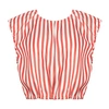House Of Dagmar Patty Stripe Woven Top In Red Stripe