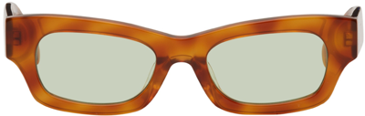 Bonnie Clyde Tortoiseshell Tomboy Sunglasses In Tortoise-gr