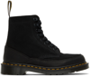 DR. MARTENS BLACK MADE IN ENGLAND 1460 GUARD BOOTS