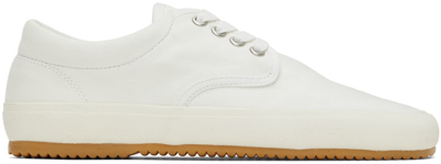 Lemaire Square-toe Cotton-canvas Trainers In White