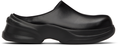 Wooyoungmi Black Mule Loafers In Black 636b