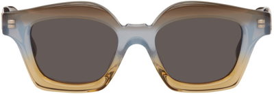 Loewe Brown Acetate Square Sunglasses In Smoke Lens Dark Brown Other