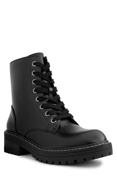 Sugar Women's Kaedy Combat Boots Women's Shoes In Bb-black Pu