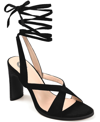 Journee Collection Women's Adalee Tie-up Sandals In Black
