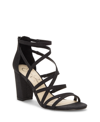 Jessica Simpson Women's Stassey Strappy Block Heel Dress Sandals Women's Shoes In Black