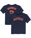 Nike Boys And Girls Infant  Alex Bregman Navy Houston Astros Player Name And Number T-shirt In Navy