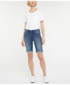 Nydj Petite Briella Jeans Shorts With Roll Cuffs In Bluewell