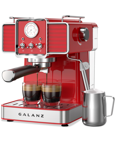 Galanz Retro Espresso Machine In Red