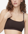 Calvin Klein Women's Form To Body Unlined Bralette Qf6757 In Woodland