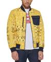 LEVI'S MEN'S PRINTED QUILTED BOMBER JACKET