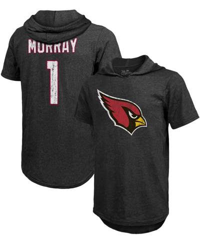 Fanatics Men's Kyler Murray Black Arizona Cardinals Player Name Number Tri-blend Hoodie T-shirt