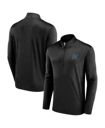 Fanatics Branded Black Miami Marlins Underdog Mindset Quarter-zip Jacket