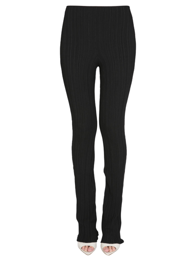 Philosophy Di Lorenzo Serafini Ribbed Flair Pants In Black