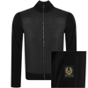 Belstaff Kelbrook Full Zip Knit Jumper Black In Black