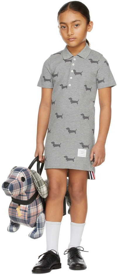 champagne brown dress Thom Browne Cotton Polo Dress main image 0