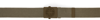 Stone Island Kids Khaki Logo Belt In V0054 Military Green
