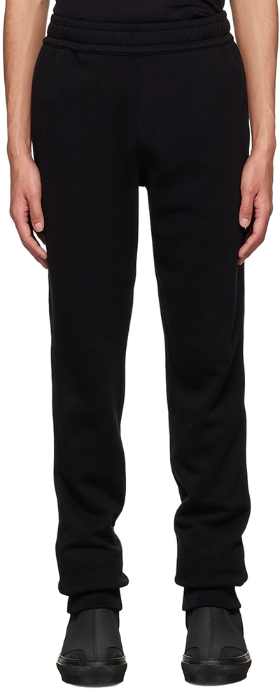 Burberry Black Cotton Lounge Trousers