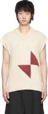 Oamc Off-white Modular Vest In Nat White