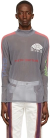 Noma T.d. Grey Brain Dead Edition Polyester Turtleneck In Gray