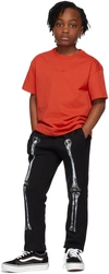 Doublet Kids Black Cotton Lounge Pants In Black