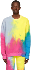 THE ELDER STATESMAN MULTICOLOR COTTON SWEATER