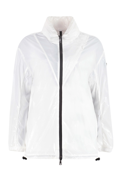 Moncler Melucta Back Logo Packable Hooded Jacket In White