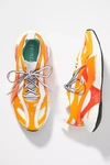 Adidas By Stella Mccartney Solarglide Panelled Sneakers In Orange
