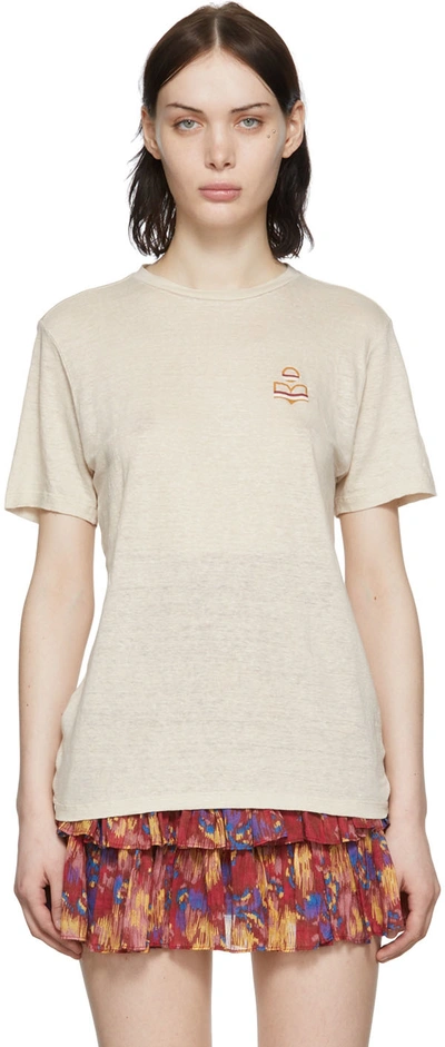 Isabel Marant Étoile Zewel Sporty T-shirt In Ecru