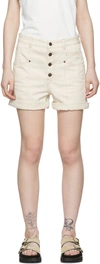 Isabel Marant Off-white Nadia Shorts In Beige