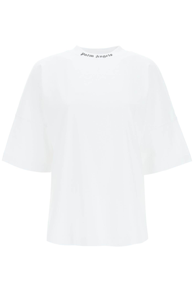 Palm Angels White Classic Logo Over T-shirt