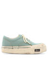 Visvim Green Logan Deck Ii G.patten Low Top Sneakers In Green