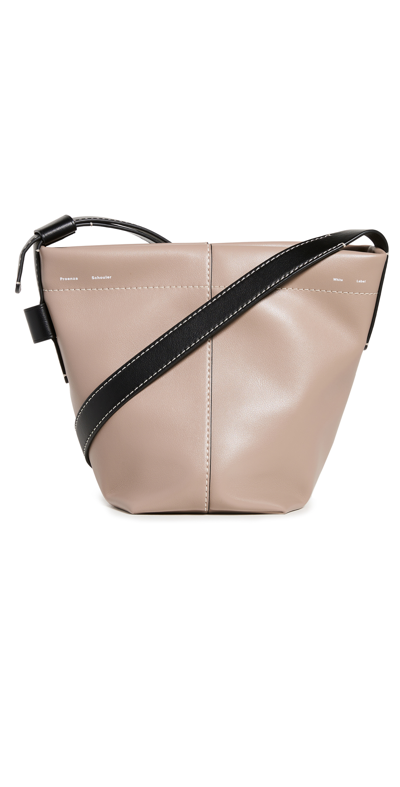 Proenza Schouler White Label Barrow Mini Leather Shoulder Bag In Neutrals