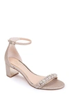 Jewel Badgley Mischka Ramsay Ankle Strap Sandal In Gldglt